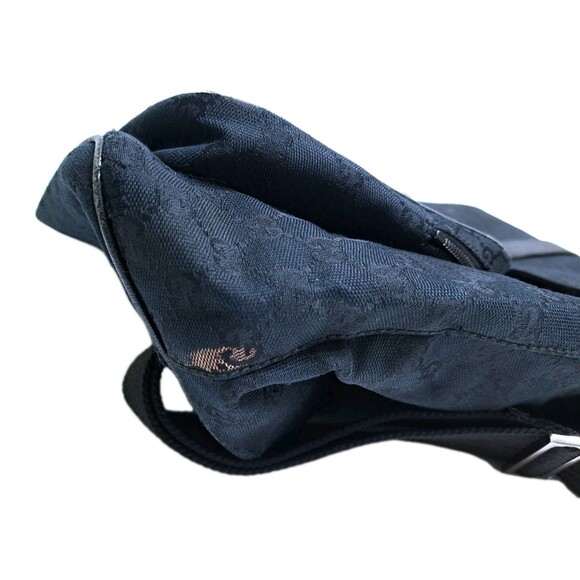 GUCCI Jackie Line 114551 Backpack GG Canvas Daypack Black Logo Vintage - Picture 6 of 15